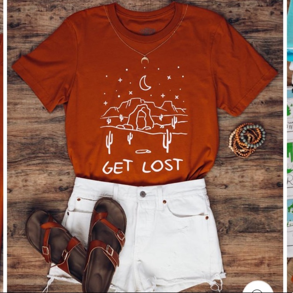 Serengetee Terracotta Moab Tee Get Lost